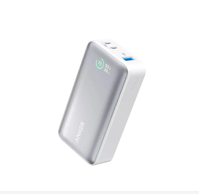 باور بانك أنكر 533 (PowerCore 30W) – سعة 10000 مللي أمبير - متوفر بثلاث ألوان -أبيض