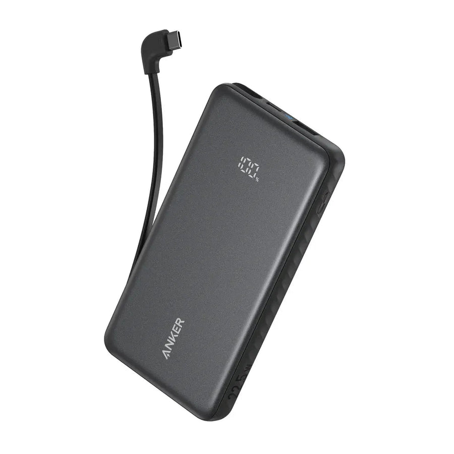 شاحن متنقل Anker Zolo (10K, 22.5W, مدمج كابل USB-C)
