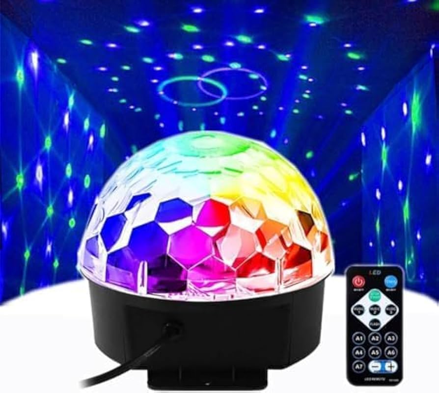 LED Round Crystal Magic Ball إضاءة Multicolour