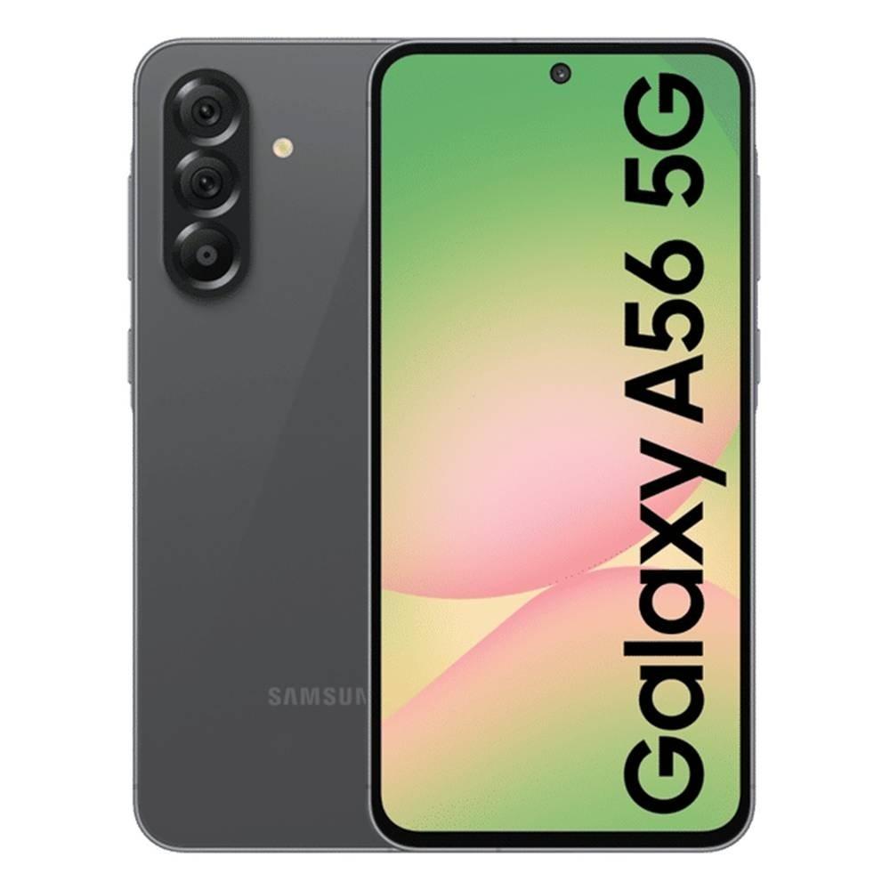 هاتف سامسونج جالاكسي A56 5G، شاشة 6.7 إنش، ذاكرة 8GB، سعة 256GB – اللون الجرافيتي