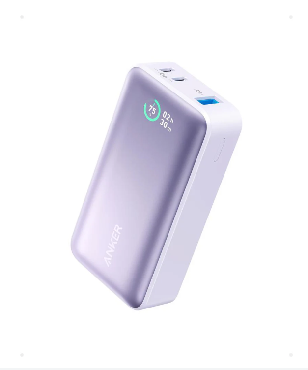 باور بانك أنكر 533 (PowerCore 30W) – سعة 10000 مللي أمبير - متوفر بثلاث ألوان -بنفسجي